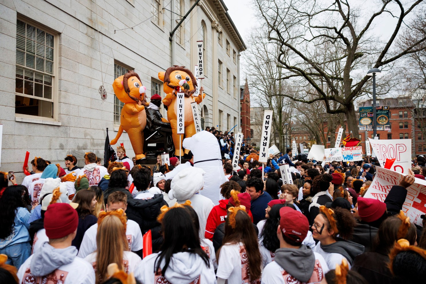 Students celebrating.