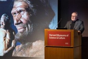 Professor Jean-Jacques Hublin speaking.