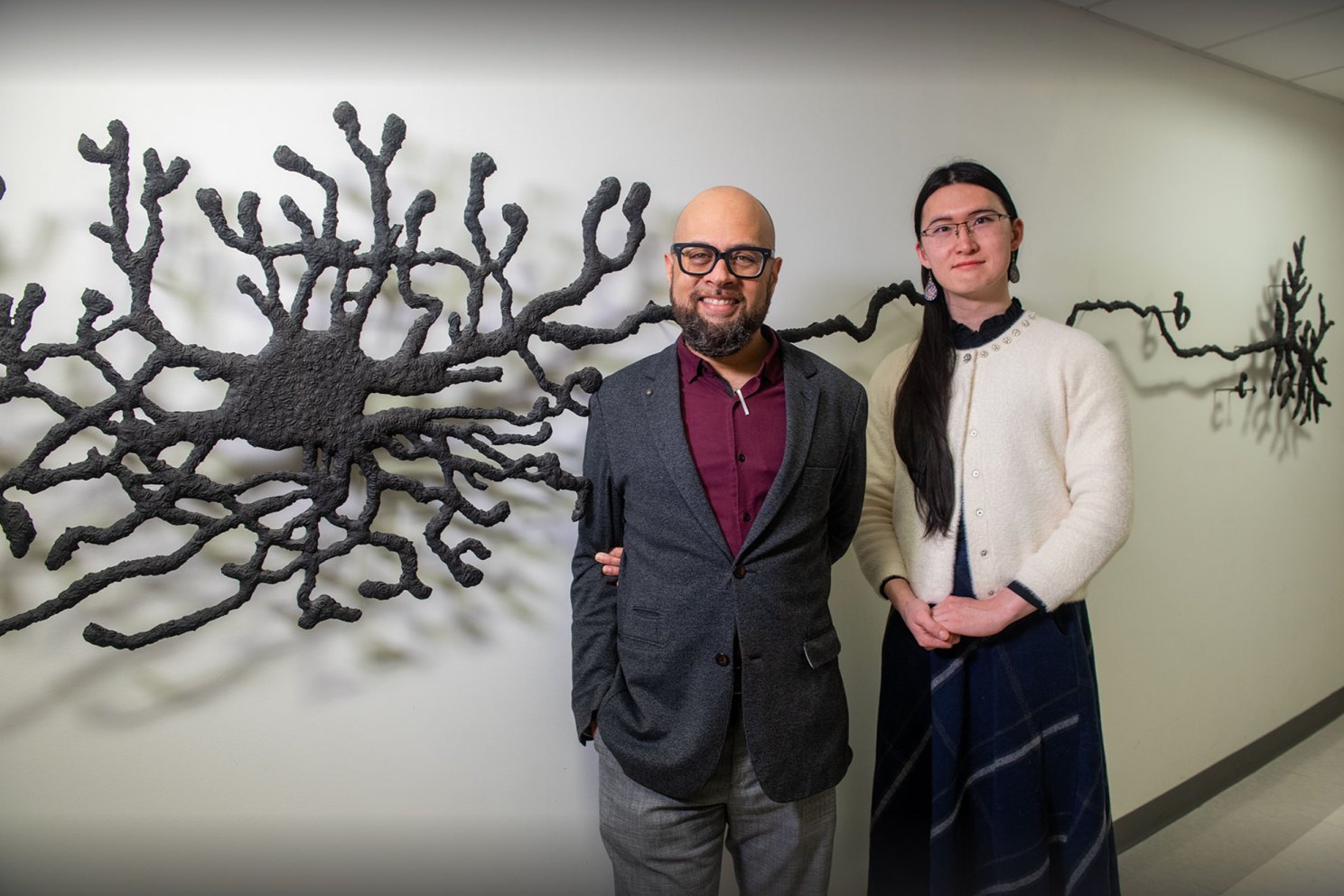 Binxu Wang (right) and her former Ph.D. adviser and current collaborator Carlos Ponce pictured.