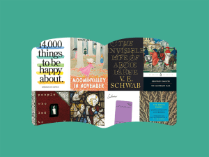 book cover collage