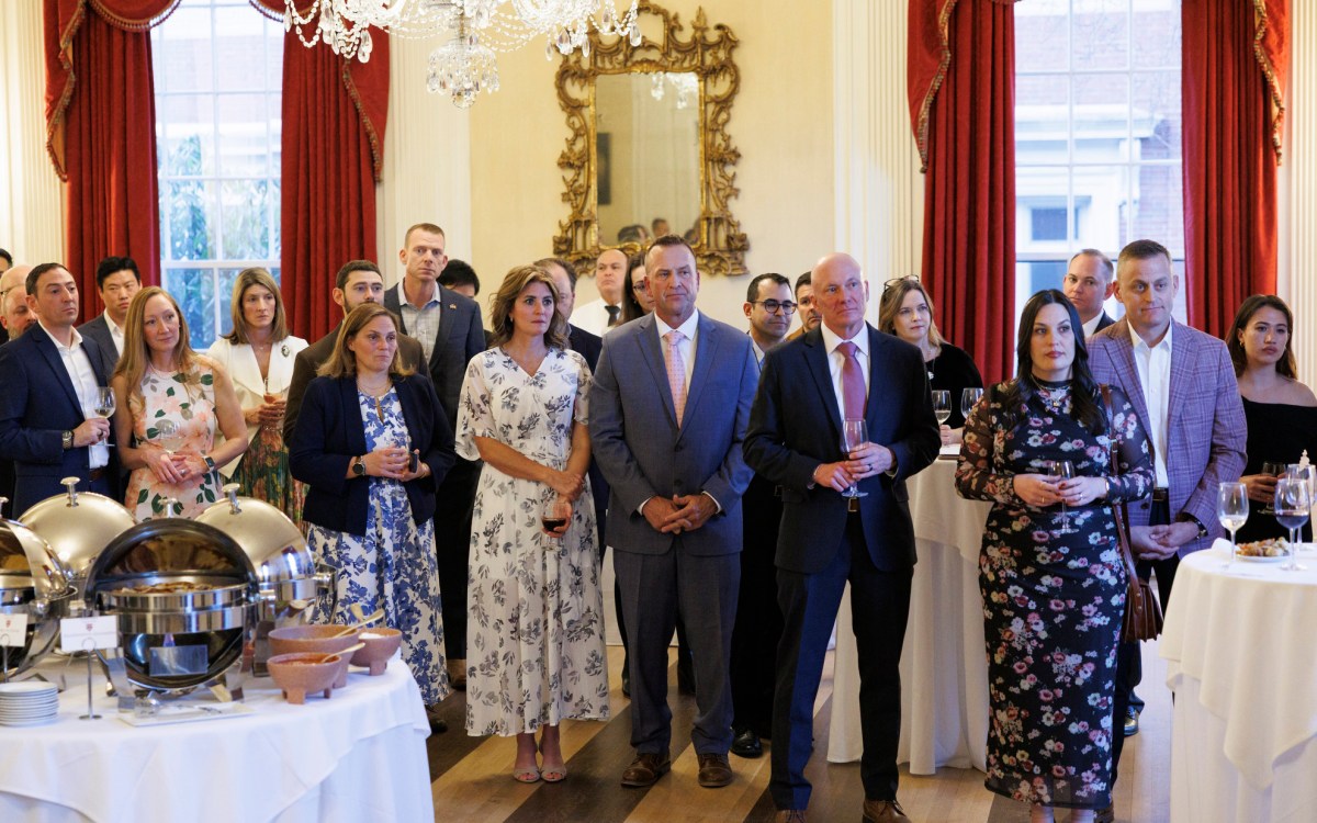 Reception for National Security Fellows.