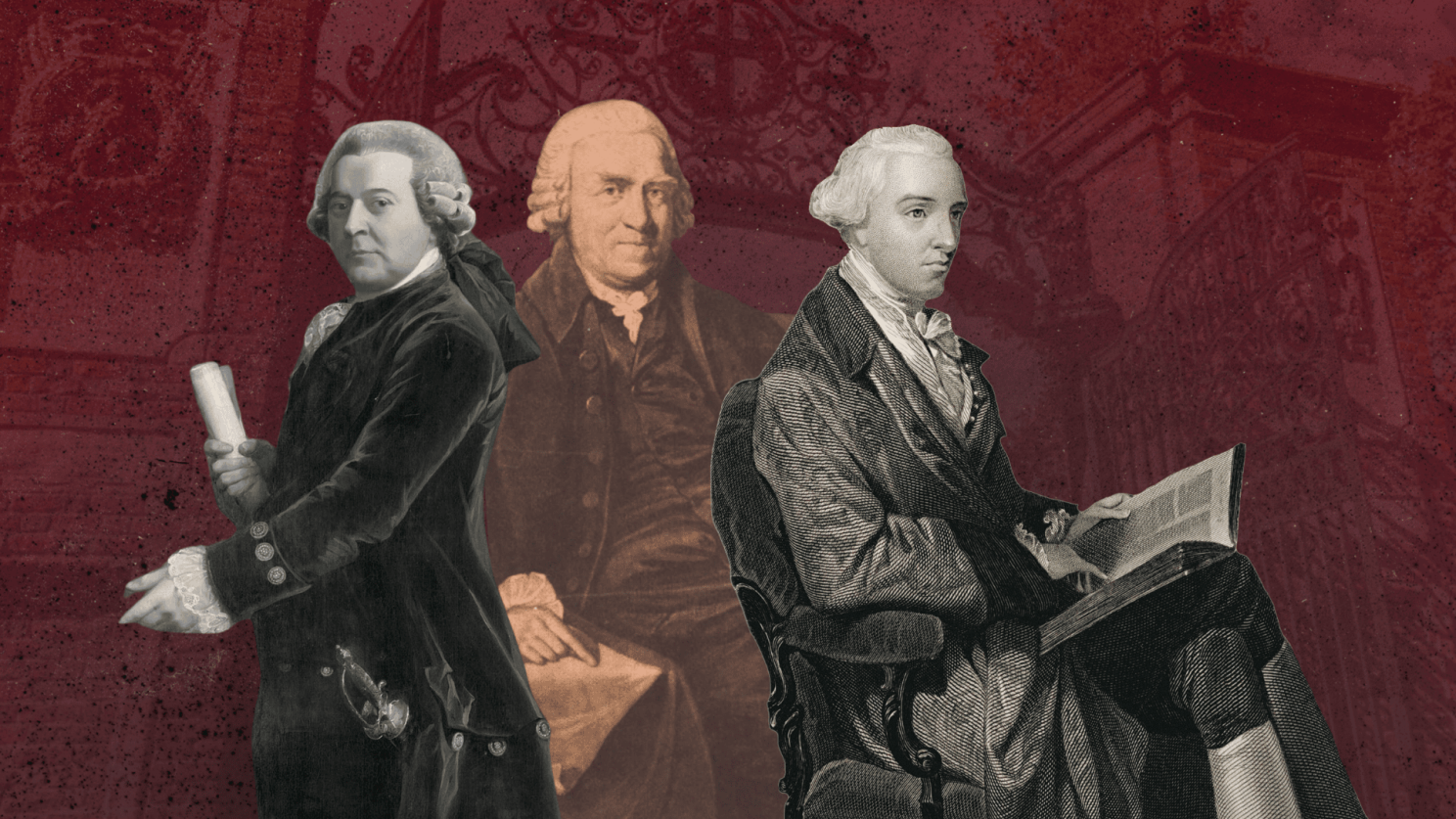 John Adams, Samuel Adams, and John Hancock